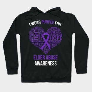 I Wear Purple For Elder Abuse Awareness Shirt Hoodie